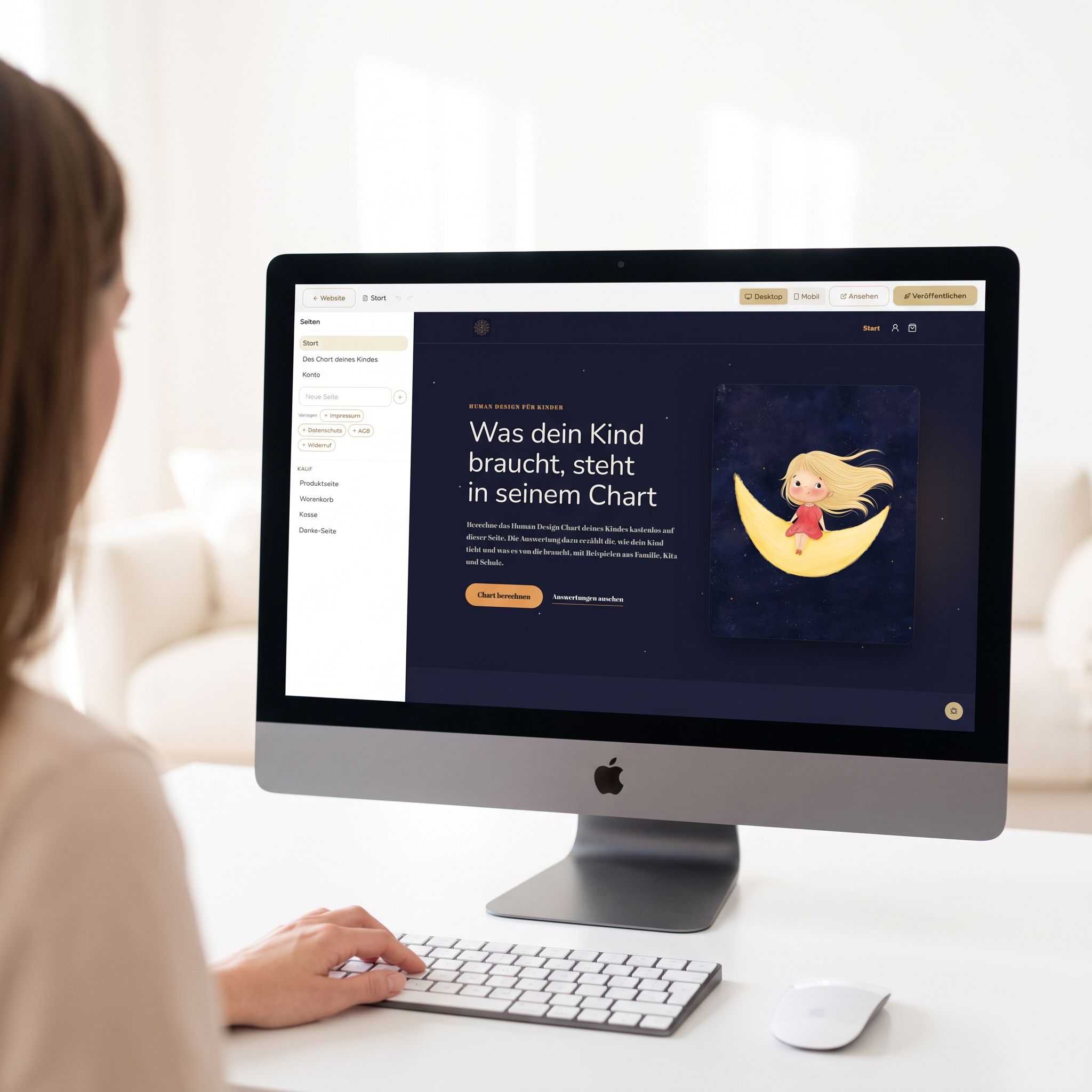 The website builder with a ready template